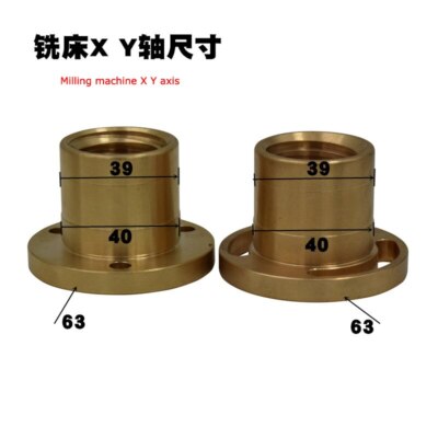 Milling Machine Tools Longitudinal Brass Feed X Y Z Axis Nut Mill Parts
