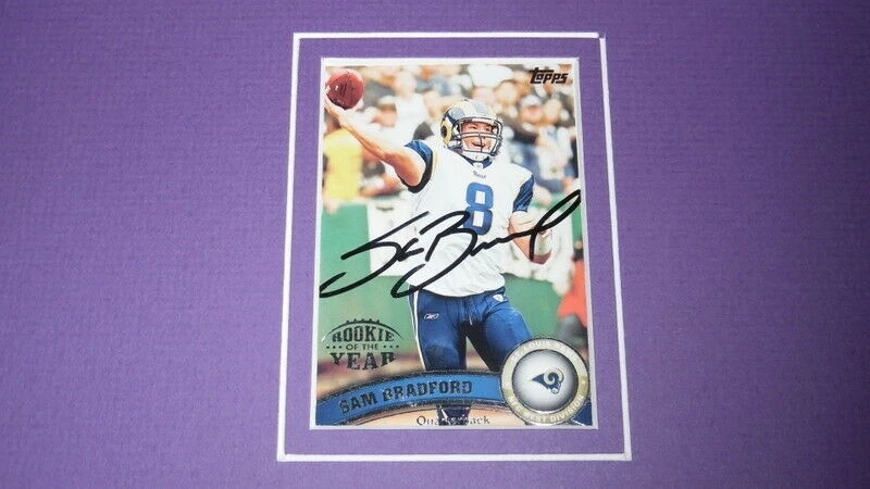 Conjunto de fotos 16x20 firmadas por Sam Bradford Vikings Oklahoma Foto 2 de 2