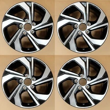 For Honda Accord OEM Design Wheel 16" Machined Black 16 17 Set of 4 Rim 64078