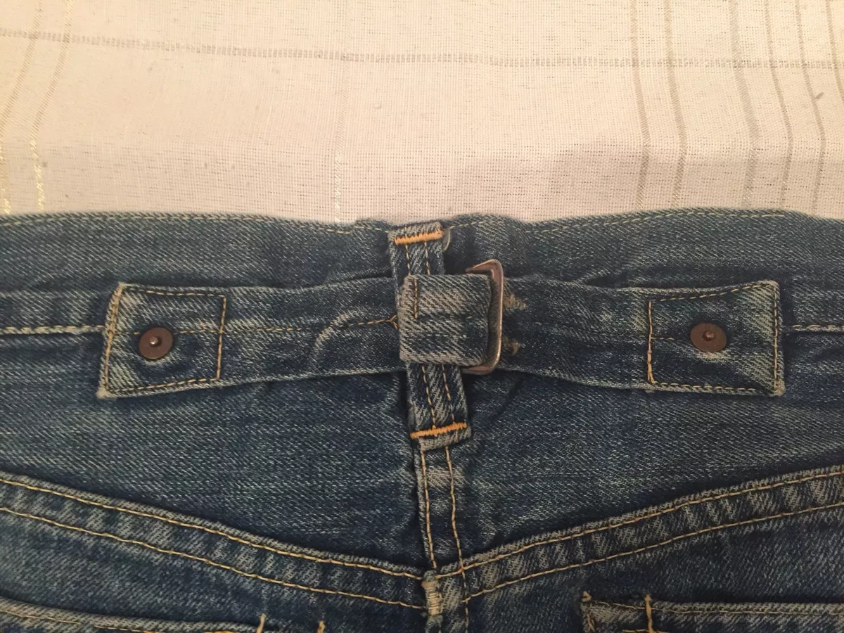 1920 30s Buckle Back Hidden Rivets Big E Levis 501 Xx Donut Button xx Jeans us
