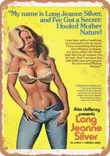 METAL SIGN - Long Jeanne Silver (1977) - Vintage Look