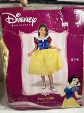 Girls Halloween Costume Disney Princess Snow White Size 7-8