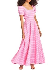 Love Shack Fancy Ryan Maxi Dress Flamingo Pink Sz 0 AUTHENTIC NWT