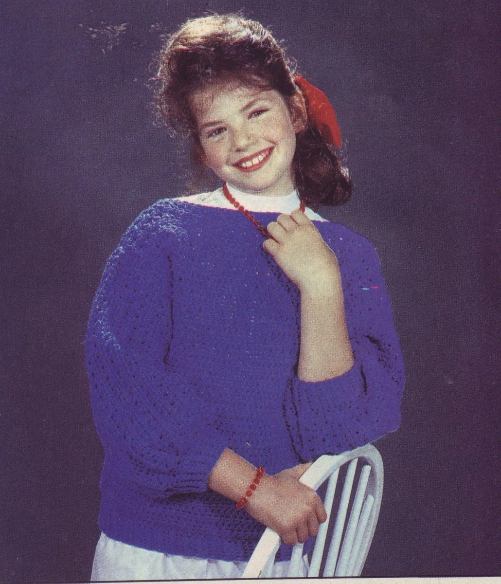 Crochet boat shop neck sweater pattern