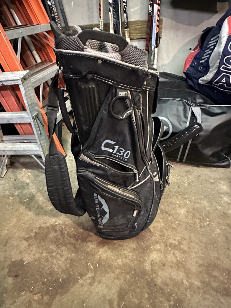 Sun Mountain C130 Supercharged Black Cart Golf Bag