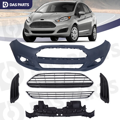 For 2014 2015 2016 2017 2018 2019 Ford Fiesta Front Bumper Cover Set