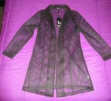 New Tesoro Moda Completely Mesh Jacket Size M Cover Up Rave Goth