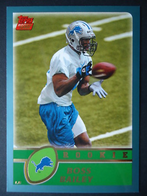 NFL 335 Boss Bailey Detroit Lions Topps Rookie 2003