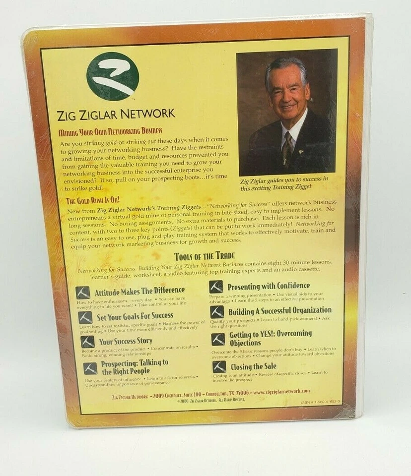 Zig Ziglar Network Training Ziggets Networking for Success - Image 2 of 3