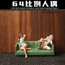 Diorama 1/64 Figure Model City Street Car Garage Scene Props Model Accessories