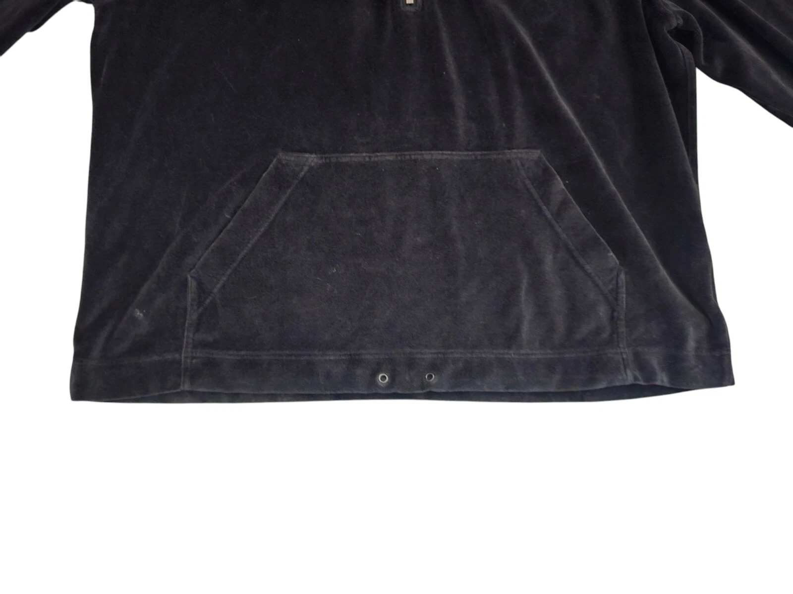 BURBERRY Felpa con Cappuccio Ricamata Chequer Ekd Velour Acciaio Grigio Tg XL