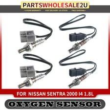 4x Oxygen Sensors for Nissan Sentra 2000 I4 1.8L 250-23121 Upstream & Downstream