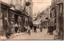 S17894 cpa 36 Châtillon - Rue Grande
