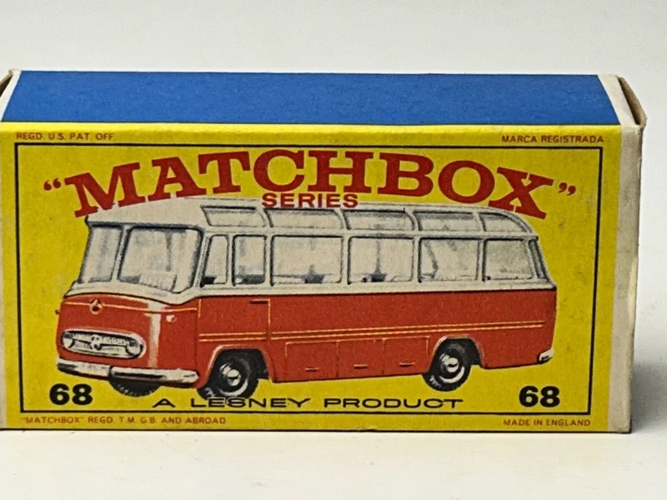 Matchbox No. 68 Mercedes Coach Bus with Original Box - Image 3 of 4