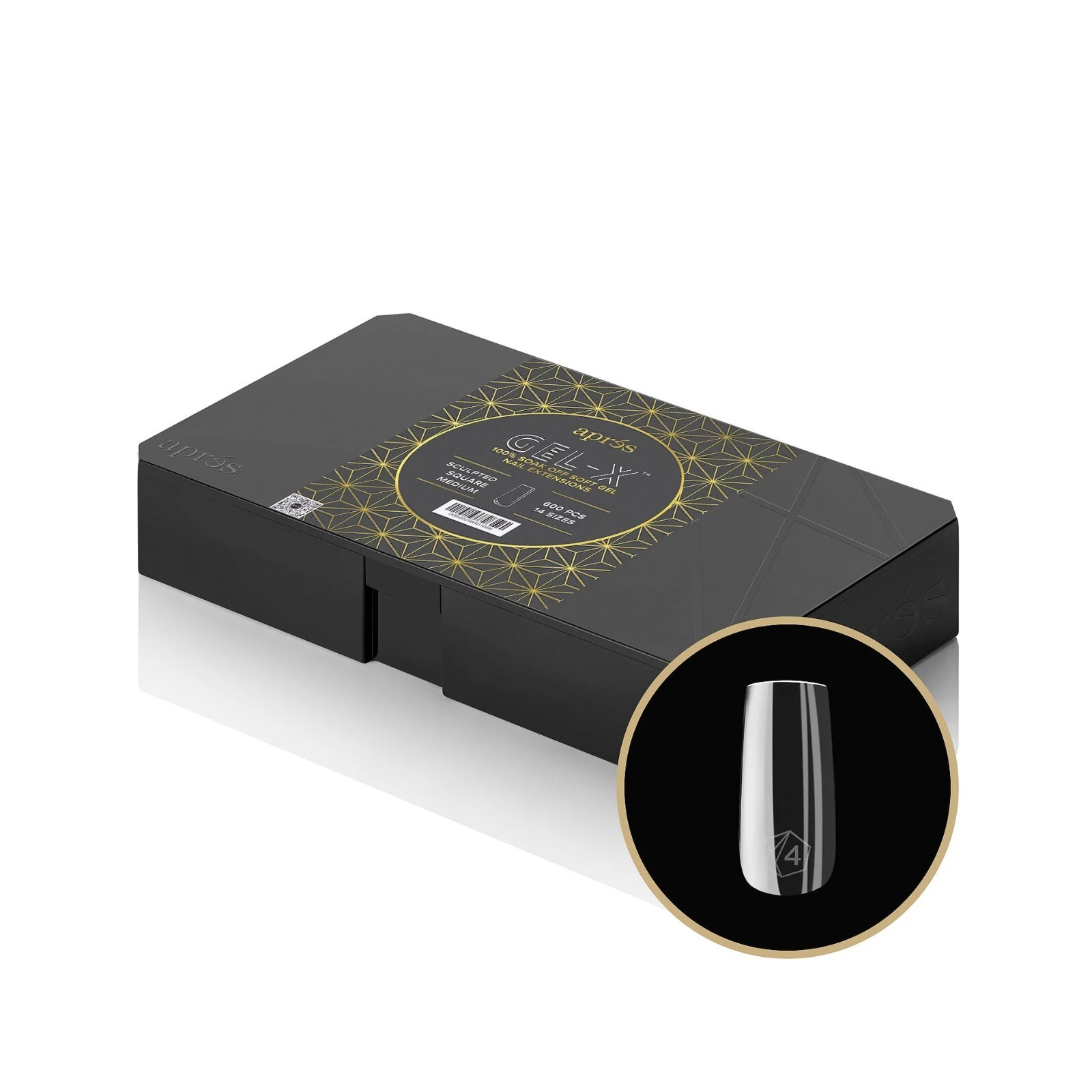 Apres Gel-X Sculpted Square Medium Nail Tips Box of 600