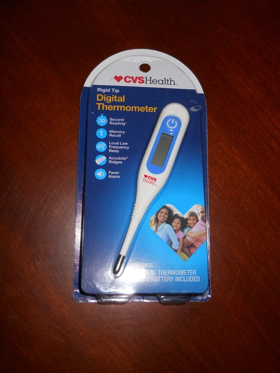 NEW CVS Health Rigid Tip Digital Thermometer battery included