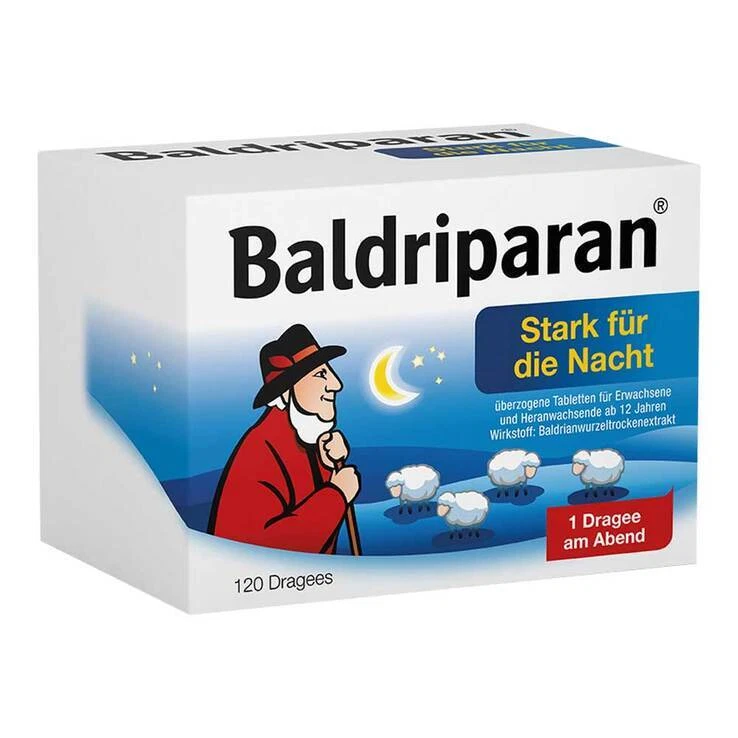 Baldriparan Stark für die Nacht überzogene Tabletten · 120 St · PZN 01819245
