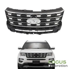 Front Bumper Upper Grille Grill Assembly FB5Z8200AC For 2016 2017 Ford Explorer