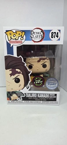 Funko Pop! Demon Slayer Tanjiro Kamado #874 Glow Chase Galactic Toys Exclusive!!