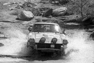 Hans Schuller Dieter Steinmann Datsun 260Z Safari Rally Kenya Marc- Old Photo 1