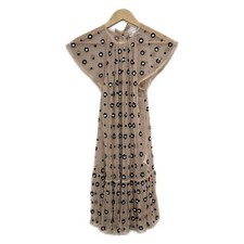 RED VALENTINO - Pink Beige Black Women's Dress