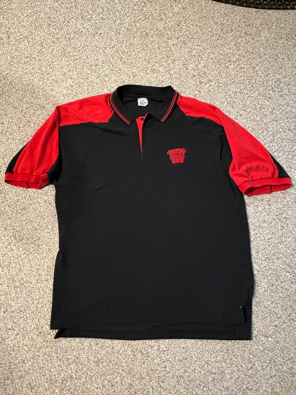 Vintage Red Dog Beer Plank Road Brewery Polo Shirt Size M/L