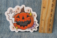 JACK O LANTERN  GHOST HALLOWEEN STICKER Scrapbooking BIN-1