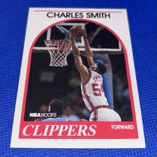 NBA Hoops 1989-90 Rookie Charles Smith #262 Los Angeles Clippers Basketball Card. rookie card picture