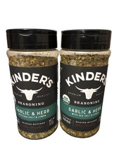 2 PACK KINDER S GARLIC HERB SEASONING 11 OZ ORGANIC SEA SALT LEMON NEW