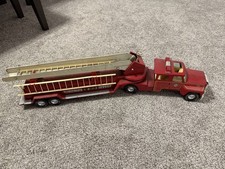 Vintage Tonka Fire Trucks Set of 2 TFD Ladder and Hose Truck