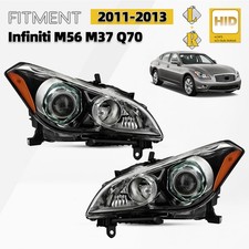 Hid/xenon Headlight For 2011-2013 Infiniti M56 M37 Q70 W/ Afs Left+right Pair