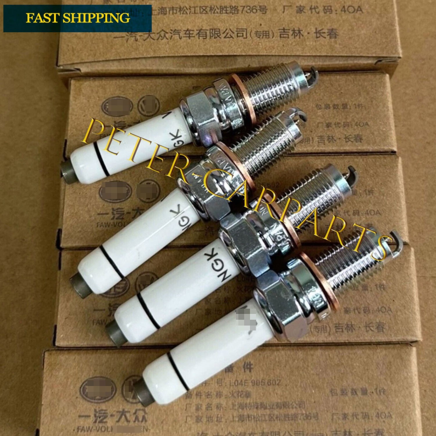 4X OEM Spark Plugs 04E905602 For Audi Q2 Q3 A3 Jetta Golf Tiguan Polo 1.4T EA211