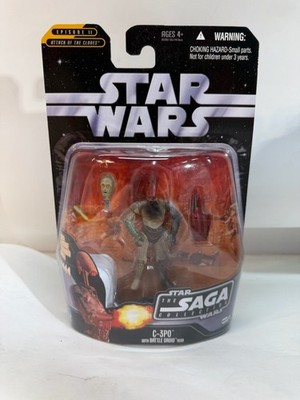 Star Wars Saga Collection C-3PO Battle Droid Head 4'' Action Figure Hasbro 2006