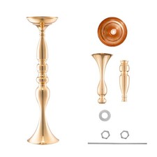 24PCS 50cm Gold Metal Wedding Flower Vase Centerpiece for Tables Event Decor