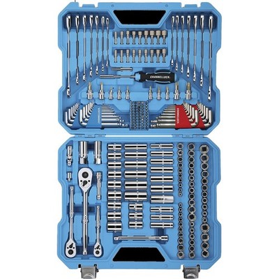 Channellock 225pc Pro Mechanic Tool Set SAE Metric Ratchet Wrenches 1/4 3/8 1/2