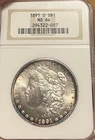 1891-O NGC MS64 Morgan Silver Dollar