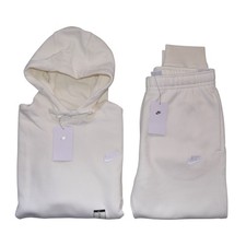 Nike Club Fleece 2 Piece Set Ivory Sweatsuit Sizes S M Tracksuit Outfit NWT
