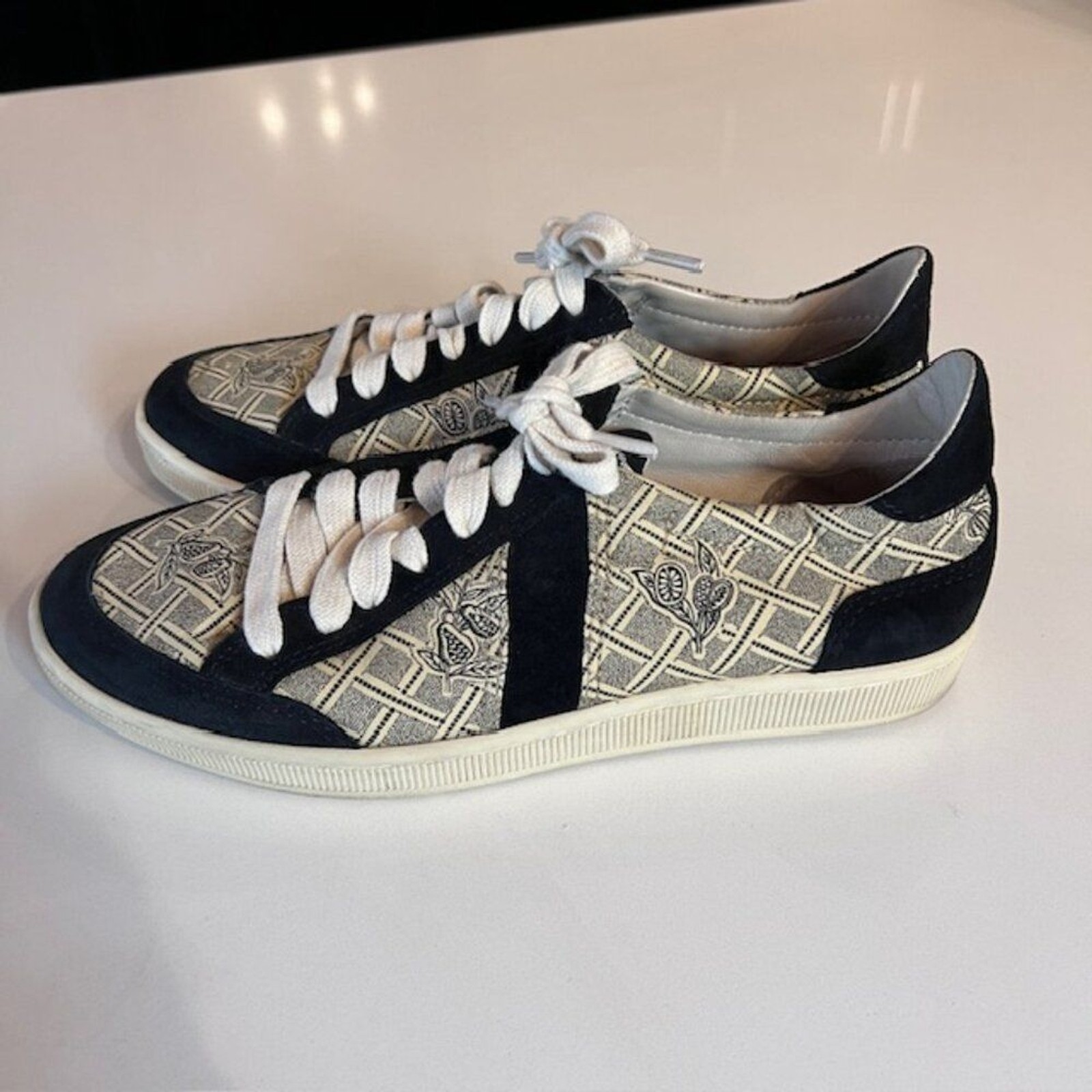 Cotélac Black White Patterned Low Top Sneakers - … - image 4