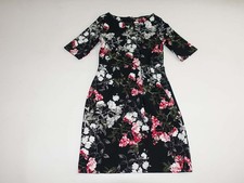 Banana Republic Women's Sheath Dress Size 2 Half Sleeves Floral Print Above Knee