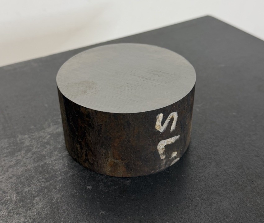 4140 Alloy Steel Rod Round Heat Treat Machine 3.75” Dia x 2” Long