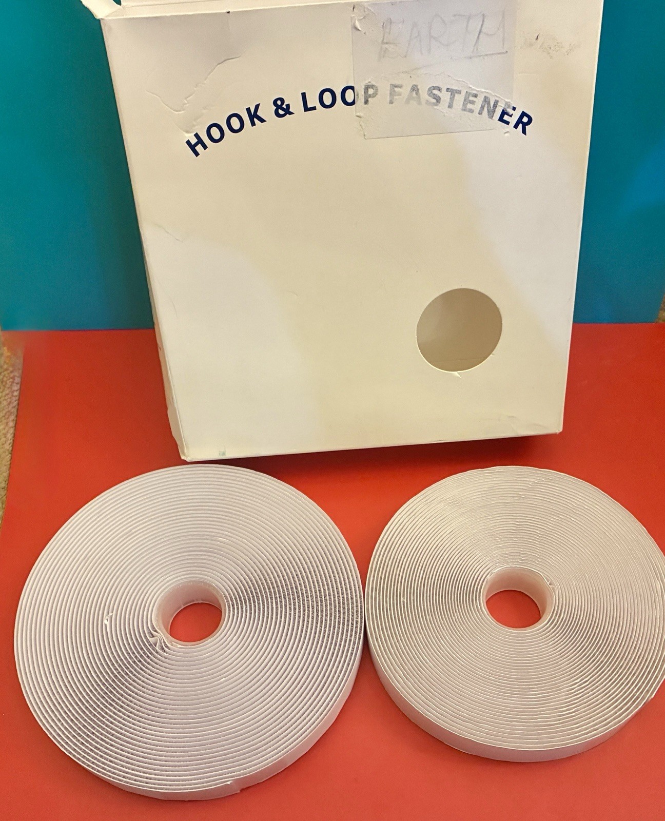 Hook & Loop Fastener Self-Adhesive Tape 10 m x 20mm White