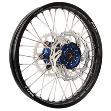 Warp 9 Complete Wheel Kit - Rear 18 x 2.15 Black Rim/Blue Hub/Silver Spokes and