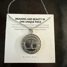 Muslim Silver Country Coin Necklace Women's Nominal Jewelry 