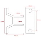 Wall Mounting White Brackets for Retractable Awnings Lot of 2