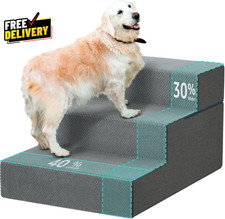 Large Dog Stairs for High Beds Extra Wide Pet Steps for Tall Beds  