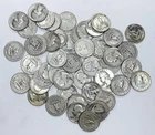 LOT OF 50 MIXED DATE PRE-1965 SILVER WASHINGTON QUARTERS! AMAZING! NR #G3091