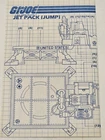 Vintage GI JOE JUMP Jet Pack Blueprints Instructions 1982 ARAH VG
