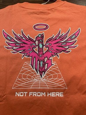 Puma X Melo Charlotte Basketball Crew Neck T-shirt  Fluor Peach Size Medium