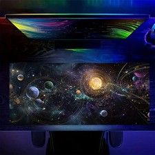 40 90cm Galaxy Art Design Mouse Pad - Vivid solar system and cosmic patterns, po