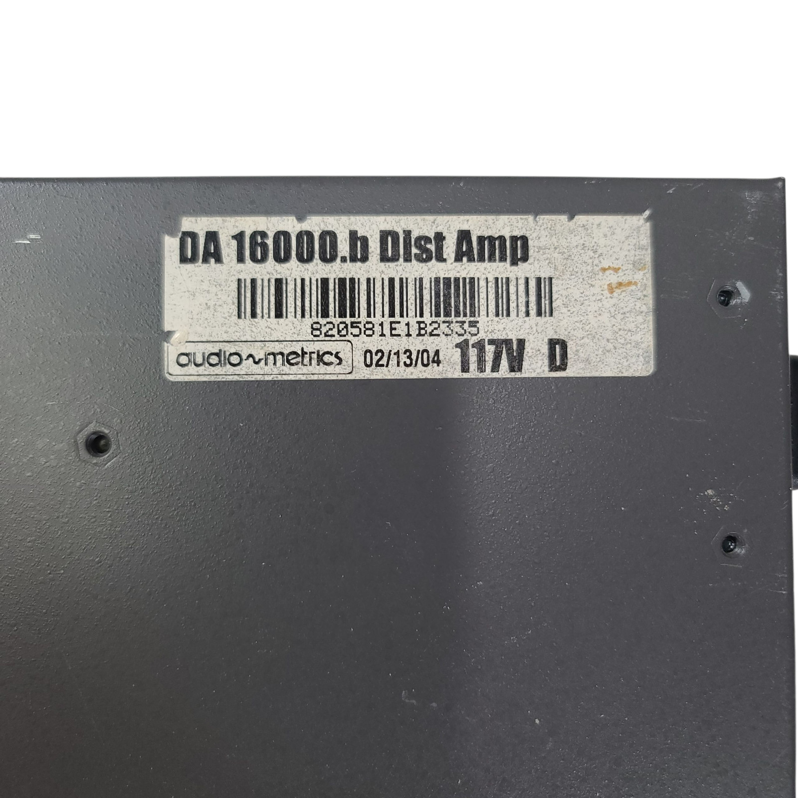 Audio Metrics DA16000.b 4x4 Audio Distribution Amplifier - Tested & Working